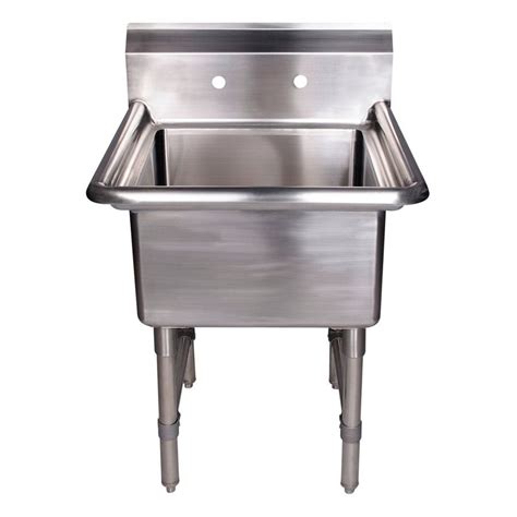 freestanding stainless steel utility sink